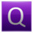 Letter Q violet